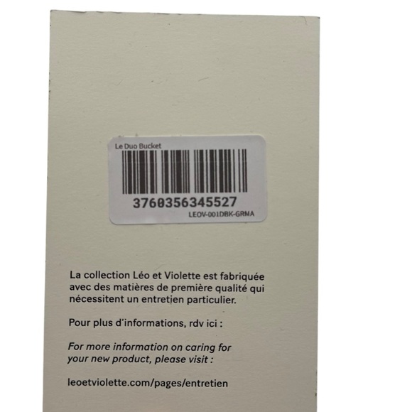 NEW Leo Et Violette Le Duo Bucket Bag Brown Grain Leather - Picture 14 of 16